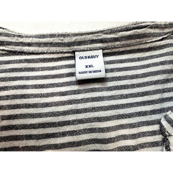 Summer Comfort Dress Rayon / Cotton / Linen Blend Stripes Old Navy - Size XXL - Picture 9 of 10